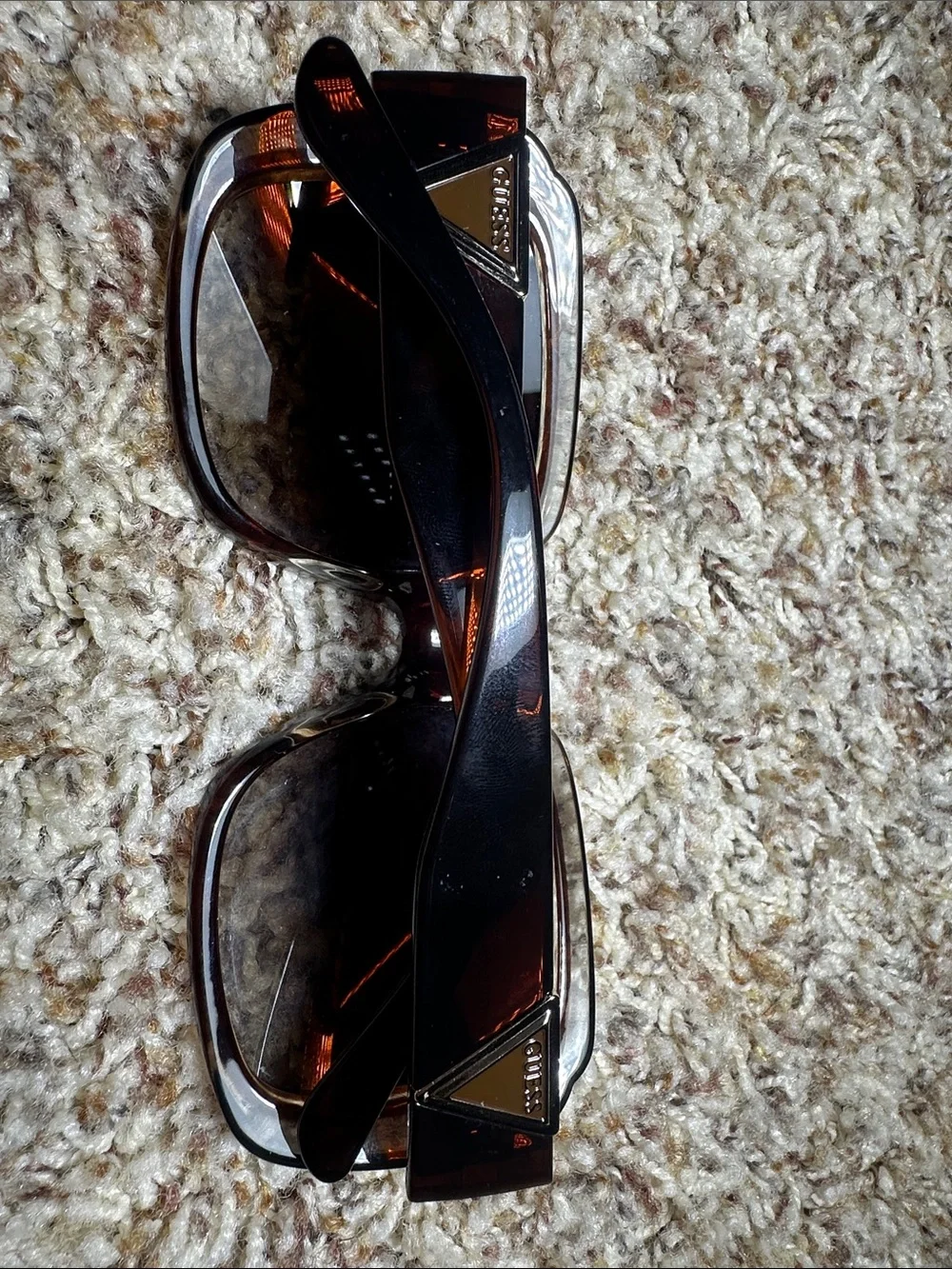 GUESS Oversized Square Sunglasses in Tortoiseshell Brown
